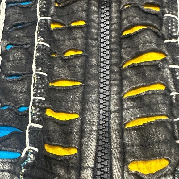 Agan Traders Colorful Embroidered Women's Jacket Medium YT7 - Picture 8 of 9